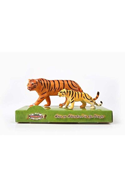 paraply Kaplan ve Yavrusu Model Hayvan Kız Çocuk Erkek Çocuk Oyuncak Eğitici ...