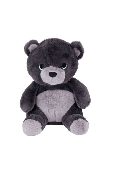 NEWBRENDHOME ألعاب تعليمية 4790 دمية دب جالس من القطيفة باللون الرمادي - ألعا...