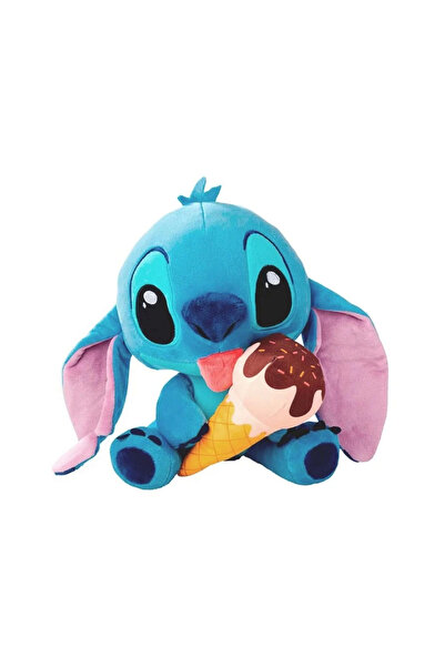Gülce Design Kız Çocuk Oyuncak Dondurma Yiyen Stitch Peluş 25cm Erkek Çocuk O...