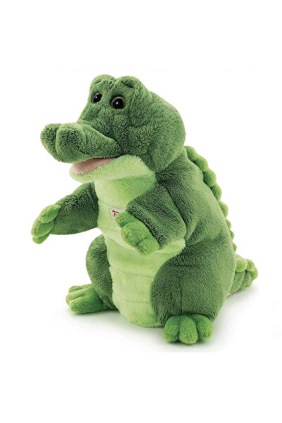 NEWBRENDHOME ألعاب تعليمية تفاعلية، دمية يد ترودي على شكل تمساح من القطيفة، 2...