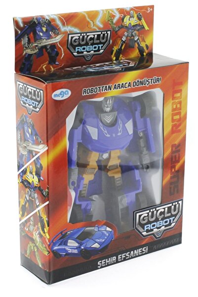 paraply Araca Dönüşen Mavi Güçlü Robot Kız Çocuk Erkek Çocuk Oyuncak Eğitici Oyuncaklar