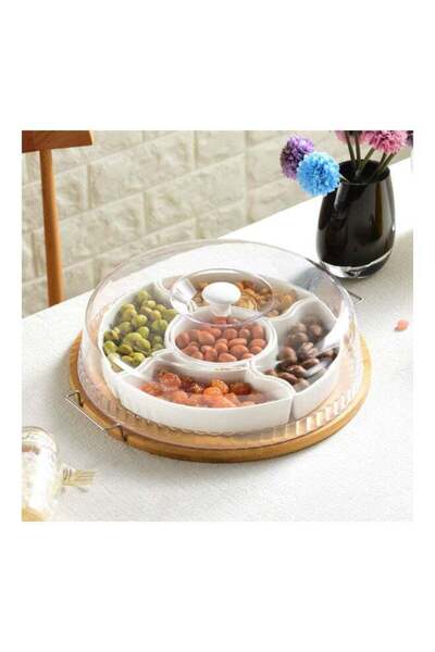 Generic Candy Snack Plate Ceramic Fruit Platter Tray Multicolour