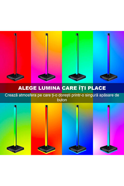 OEM Stand pentru Căști cu Lumină RGB Smart LED, Iluminare Ambientală Gaming