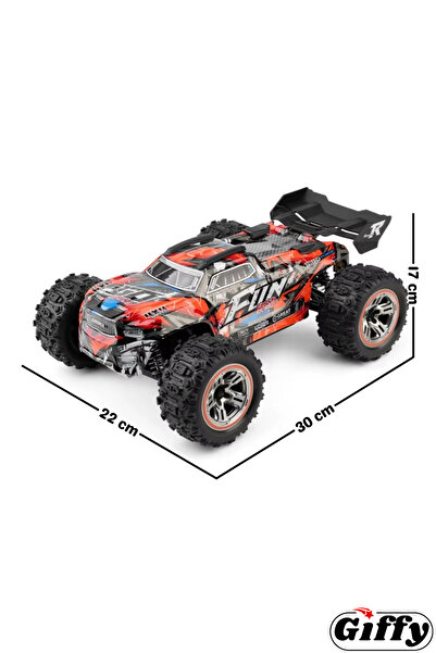 giffy Oyuncak 2.4 GhZ Uzaktan Kumandalı 60 Km Hız Yapan Araba 4x4 LED Işıklı Full Fonksiyon Offroad