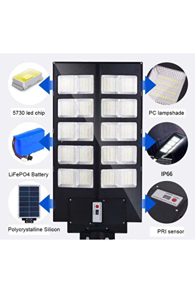 Jortan Lampă solară LED, Jortan, 1000W