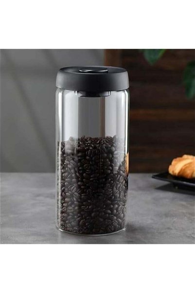 Generic Vacuum Glass Jars with Airtight Lid,Borosilicate Glass Coffee Caniste...