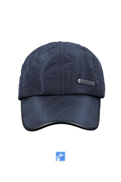 Kardelen Butik Denizli 70% Acrylic, 30% Cotton, Soft Fleece Lined, Ear Flap, Waterproof Hat (Quilted)