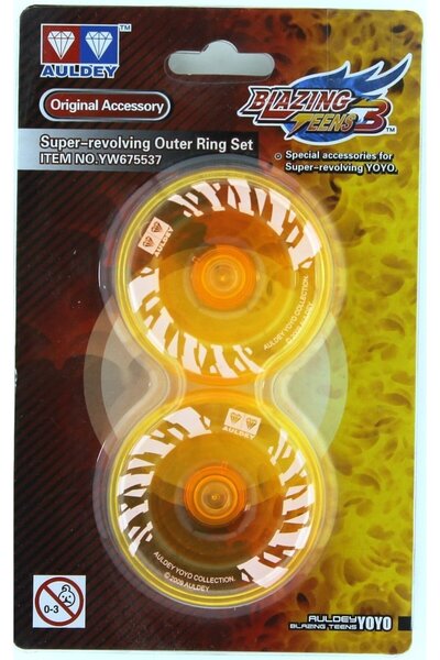 OMZ لعبة بنات بليزنغ تينز 3 يويو برتقالية مع سطح جانبي احتياطي، لعبة تعليمية للأولاد