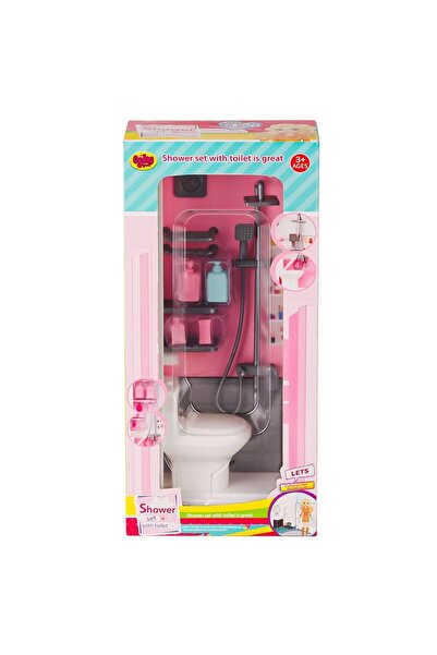 NEWBRENDHOME ألعاب تعليمية 02379 مجموعة ألعاب الحمام مع مقعد المرحاض - لعبة أ...