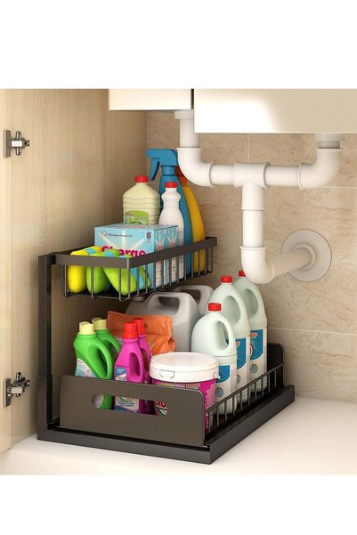 Generic Under Sink Organizers and Storage, Pull Out Cabinet Organizer with Sl...