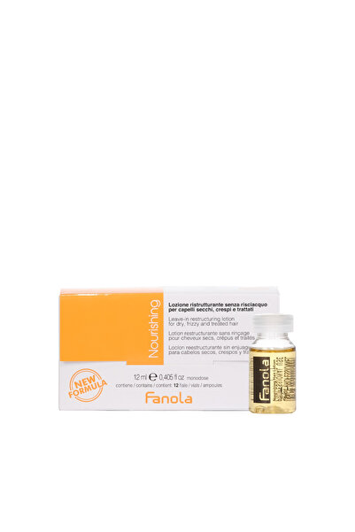 Fanola Loțiune hrănitoare fără clătire 12x12ml -