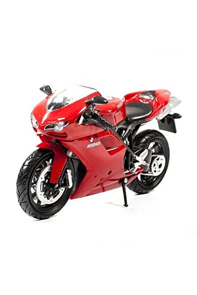 SPOR35 Çocuk Oyuncakları 1:12 Ducati 1198 Model Motorsiklet Kız Erkek Çocuk Oyuncak Eğitici Oyuncaklar