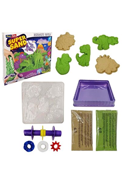 Gülce Design لعبة للفتيات من بلاي تويز، عالم الديناصورات، رمل اللعب، رمل سوبر...