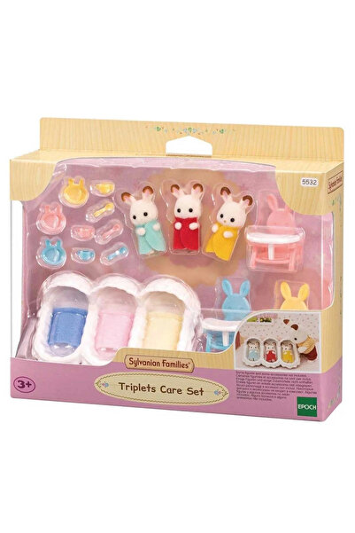 SPOR35 Öğretici Oyuncaklar Sylvanian Families Üçüzler Bakım Seti Renkli 5532 ...