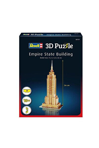 NEWBRENDHOME Tutorial Educational Toys 00119 Revell 3D Puzzle Empire State Building 24 Pieces Girl Boy Children Play