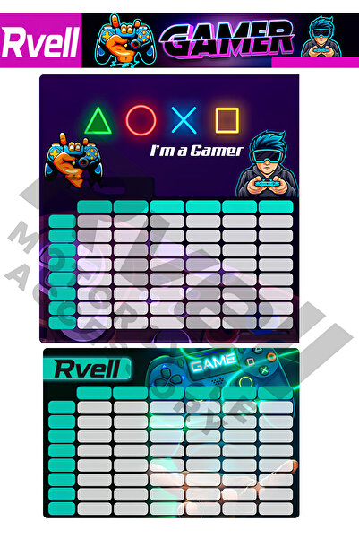 MKARAKAN RVELL PLANIFICARE CURSURI STICKER GAMER 1 BUC 007