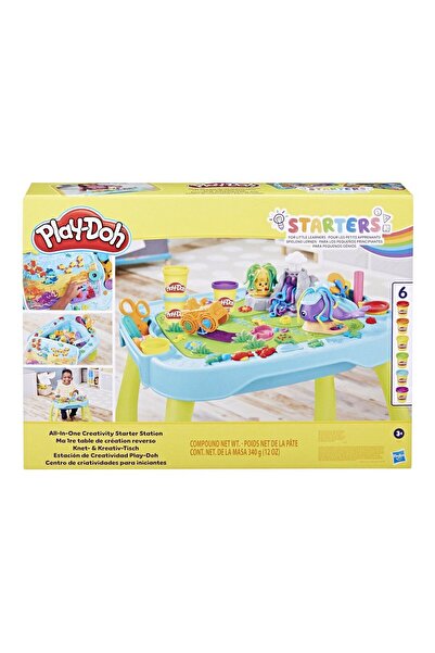 NEWBRENDHOME ألعاب تعليمية تفاعلية F6927 Play-Doh محطة الخيال مجموعة المبتدئين للفتيات والأولاد من عمر 3 سنوات فما فوق