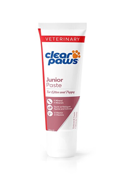 clearpaws CLEAR PAWS VET YAVRU KEDİ VE KÖPEK MACUN PAST 100GR KUTULU