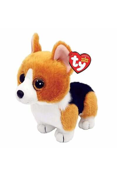 OMZ لعبة فتاة تي بي بيني بيبيز، دمية كلب كورجي قطيفة، كولين 15 سم، لعبة للأولاد، لعبة تعليمية