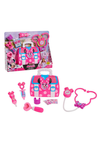 NEWBRENDHOME Öğretici Eğitici Oyuncaklar Minnie Doktor Çantası Seti 89755 Kız...