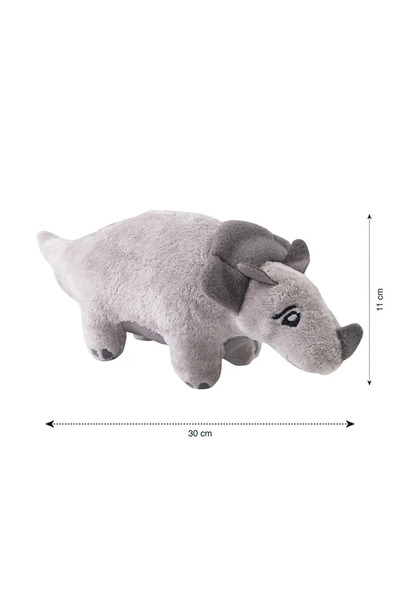 LC Waikiki Lcw Home Gray Rhino Plush Filled Baby Throw Pillow 30X13 cm