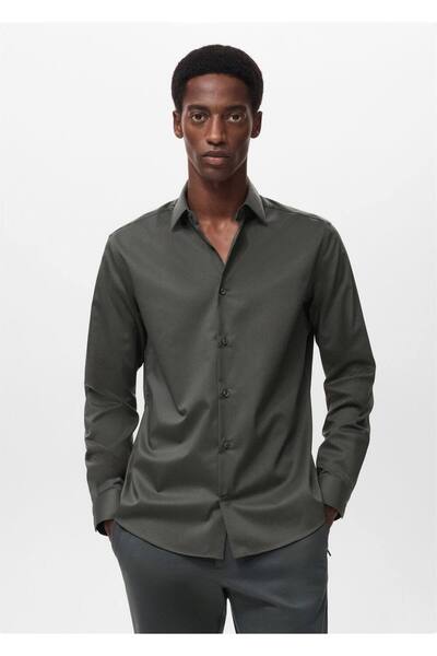MANGO Man Comfort stretch ütü gerektirmeyen gömlek