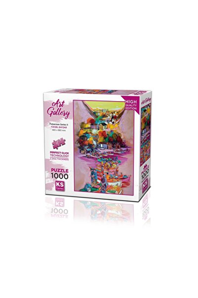 NEWBRENDHOME ألعاب تعليمية تفاعلية، لغز KS مكون من 1000 قطعة، سلسلة معرض الفن...