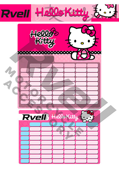 MKARAKAN STICKER DE PLANEAZĂ RVELL HELLO KITTY 1 BUC 010