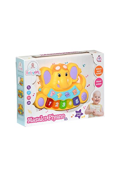 NEWBRENDHOME Educational Toys 855-31A-24 Birliktoys, Babycim Storytelling Piano-Elephant Girl Boy Children's Toy