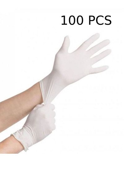 Generic 100 Pieces Disposable Gloves Powder Free Gloves Latex Gloves