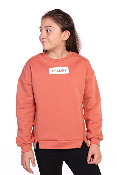 Toontoy سويت شيرت بناتي مطبوع عليه Hello