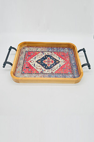 Generic Elegant wooden serving tray