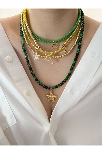 CHARMLUCKY Colorful Bead Multi-Pendant