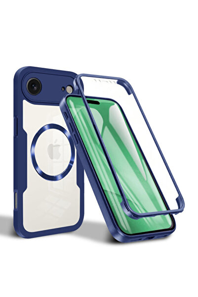 Techsuit 360° калъф за iPhone 17 Air ColorVerse MagSafe, син