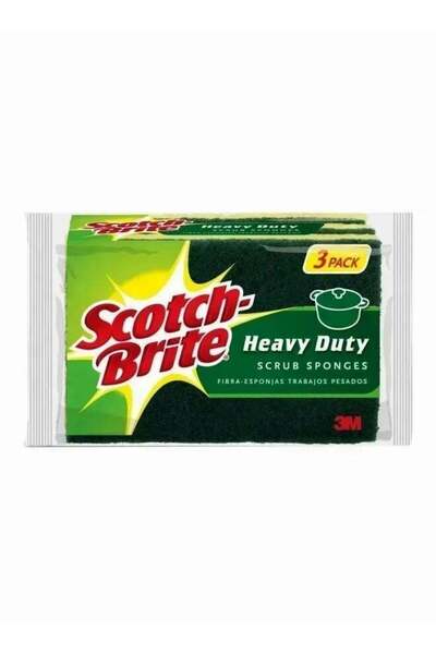 Generic Scotch Brite Heavy Duty Scrub Sponge, 3'S