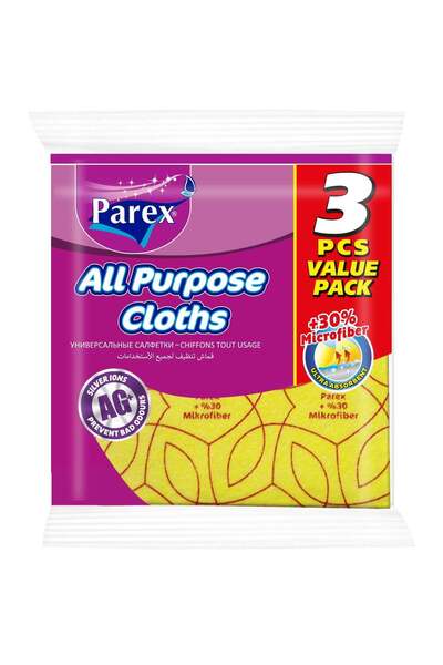Generic Parex PAREX ALL PURPOSE CLOTHS ( 3 PIECES VALUE PACK )