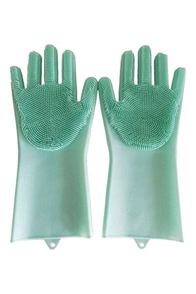 Generic Magic Dishwashing Gloves Green 33 x 12centimeter