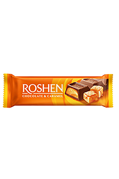 Roshen Baton cremă cu ciocolată și caramel, cutie cu 30 de bucăți x 33 g,