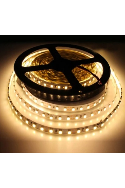 Osaka Light 12 Volt 14.4w 3000k Gün ışığı Açık Sarı 5 Metre 3 Çipli Metrede 60 Led Iç Mekan Yapışkanlı Şerit Led