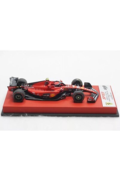 BBR Models Ferrari SF23 #55 C. Sainz Formula 1 Gulf Air Bahrain Grand Prix 2023 1/64 Model Araba