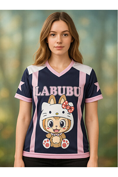 1blood Black Pink Detailed Jersey Jersey T-Shirt