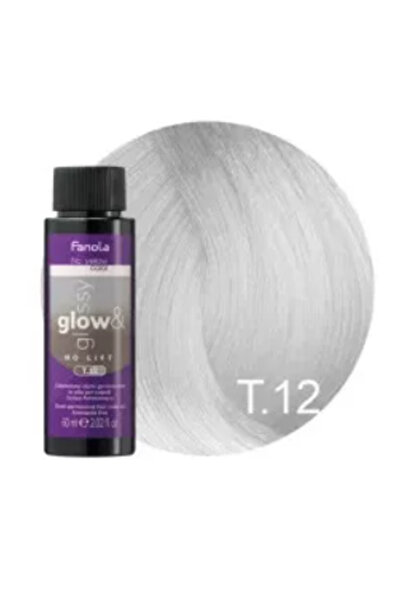 Fanola Toner de Par T.12 Demi-permanent – ​​Fără Galben Strălucire și Gri Lucios Mov 60ml –