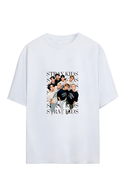 GraffTee STRAY KIDS ΟΥΝΙΣΕΞ OVERSIZE ΒΑΜΒΑΚΕΡΟ ΜΠΛΟΥΖΑΚΙ