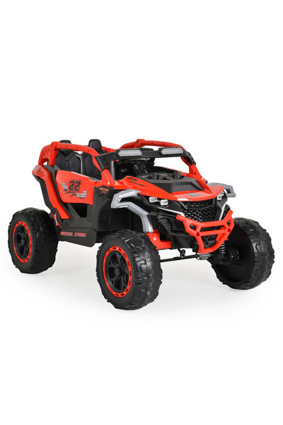 Moni Mașinuță Electrică Jeep Arizona Red, 3–8 ani, 4 Motoare 30W, Baterie 2x12V7Ah, Telecomandă