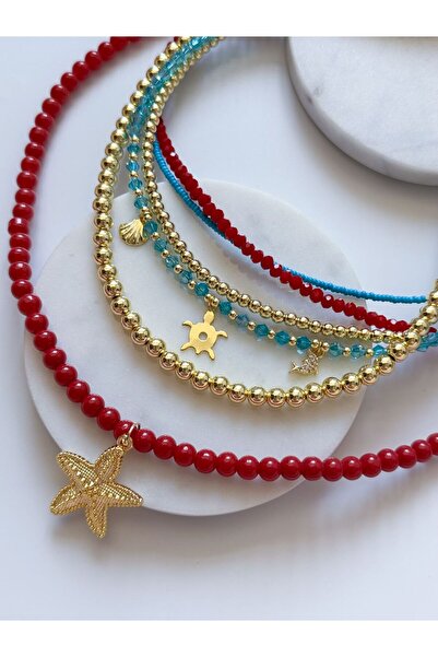 CHARMLUCKY RENKLİ BONCUK ÇOKLU KOLYE