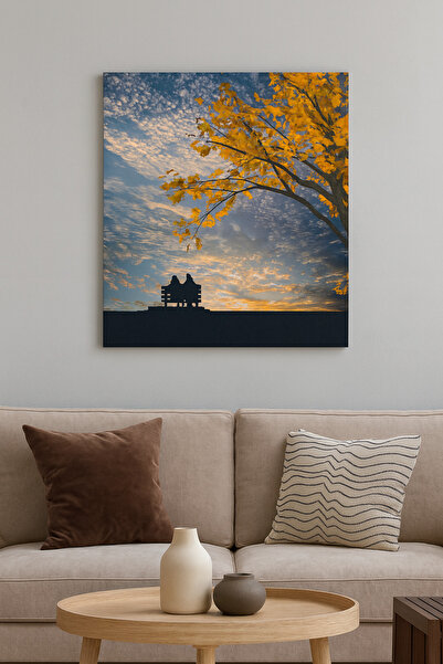 KanvasSepeti Nature Printed Bohemian 70 X 100 Large Oil Painting Textured Hig...