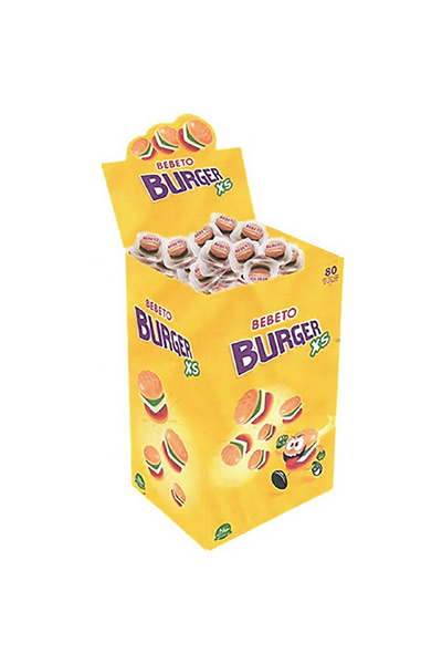 BEBETO Jeleu pentru burger, cutie 80 buc x 10,5 g,
