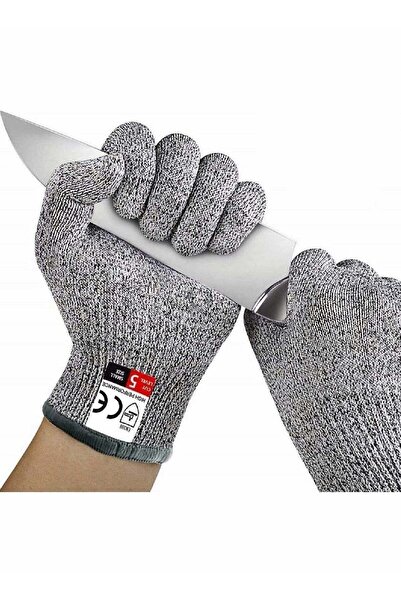 Generic Grey Cut Resistant Gloves Food Grade Safety Cut Gloves for Meal Prep Crafts and Outdoors - Level 5