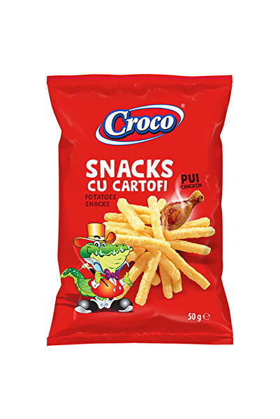 Croco Gustări cu aromă de pui, 14 buc x 50 g,