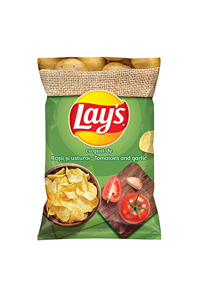 Lay's Potato Chips with Tomato and Garlic Flavor, 6 pcs x 60 g,